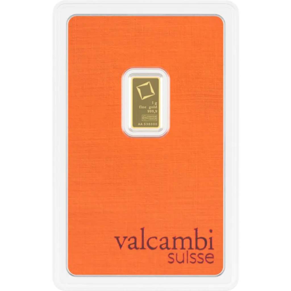 Untitled design (21) 1 грам златно кюлче Valcambi - Image 1