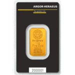 10 грама златно кюлче Argor-Heraeus холограмна защита Кinebar - Image 2