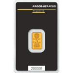 2 грама златно кюлче Argor-Heraeus холограмна защита Кinebar - Image 2