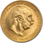 6.78 гр. златна монета 20 Корони Франц- Йосиф I Австрия 1915